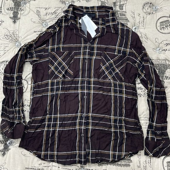 SANCTUARY New Generation Plaid Boyfriend Shirt - Picture 3 of 6